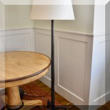 DL01. Pair of tall metal floor lamps. 62”h 